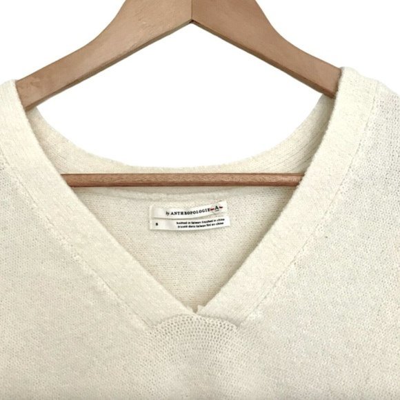 Anthropologie | NWT Joy Fringed V-Neck Sweater - Picture 8 of 16